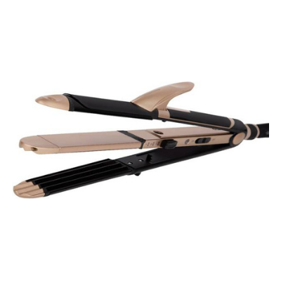 VEGA VHSCC 01 3 in 1 Hair Straightener  (Gold, Black)